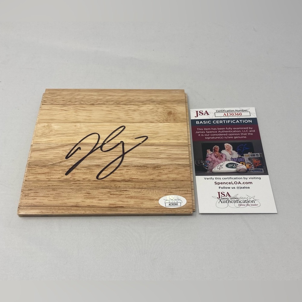 Danilo Gallinari signed 6x6 Floor Boston Celtics JSA COA